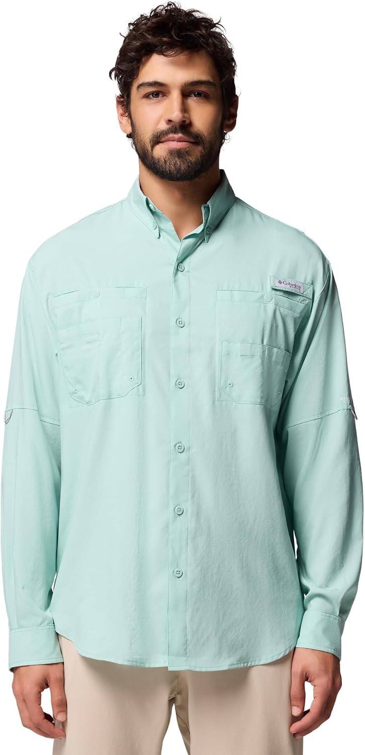 Columbia PFG Tamiami II Long Sleeve Fishing Shirt, Mens Omni-Shade UPF