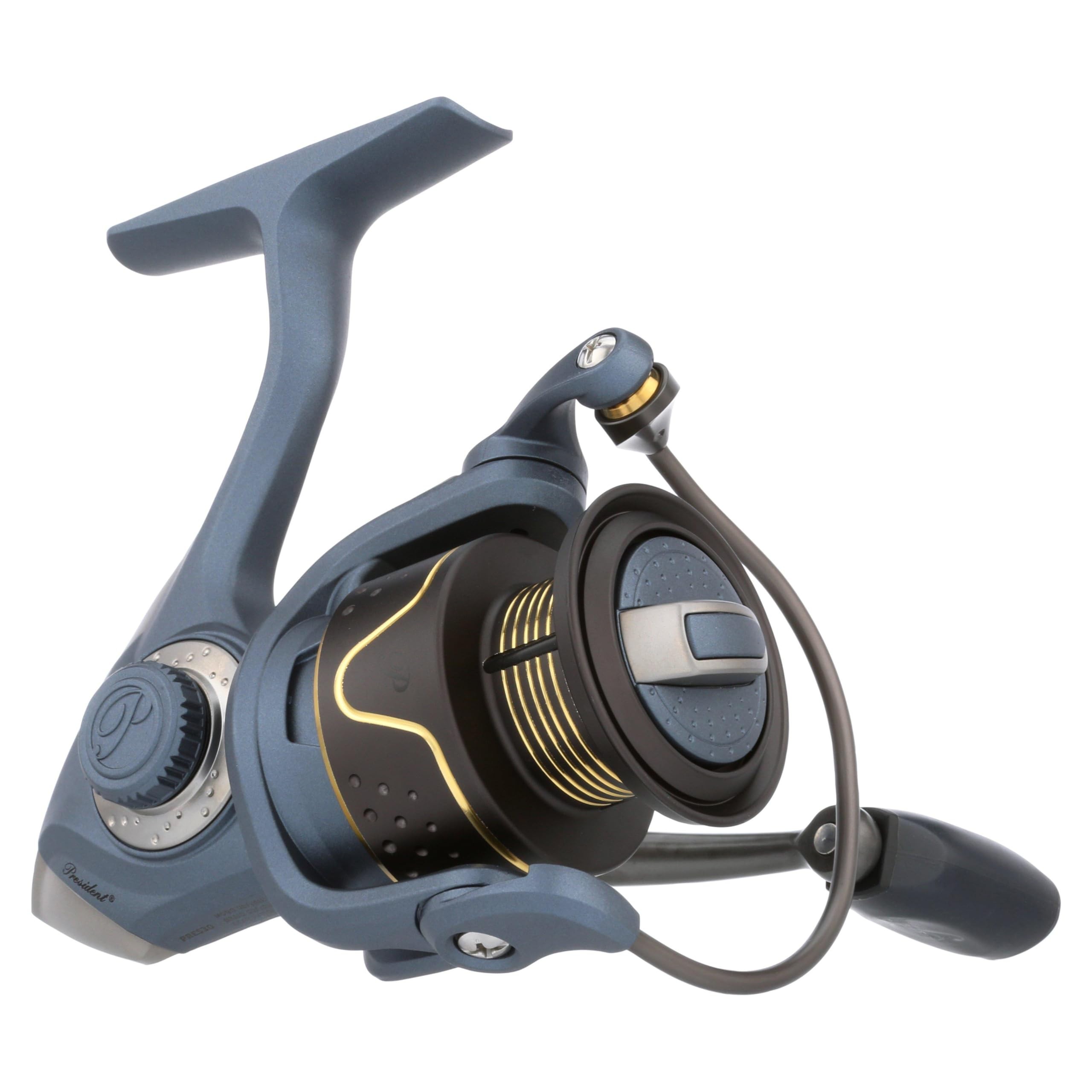 Pflueger President Spinning Fishing Reel, Size 30 Smooth Multi-Disc Drag