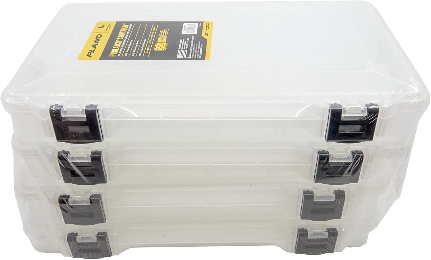 Plano 3700 Waterproof StowAway Utility Tackle Box with Adjustable Dividers