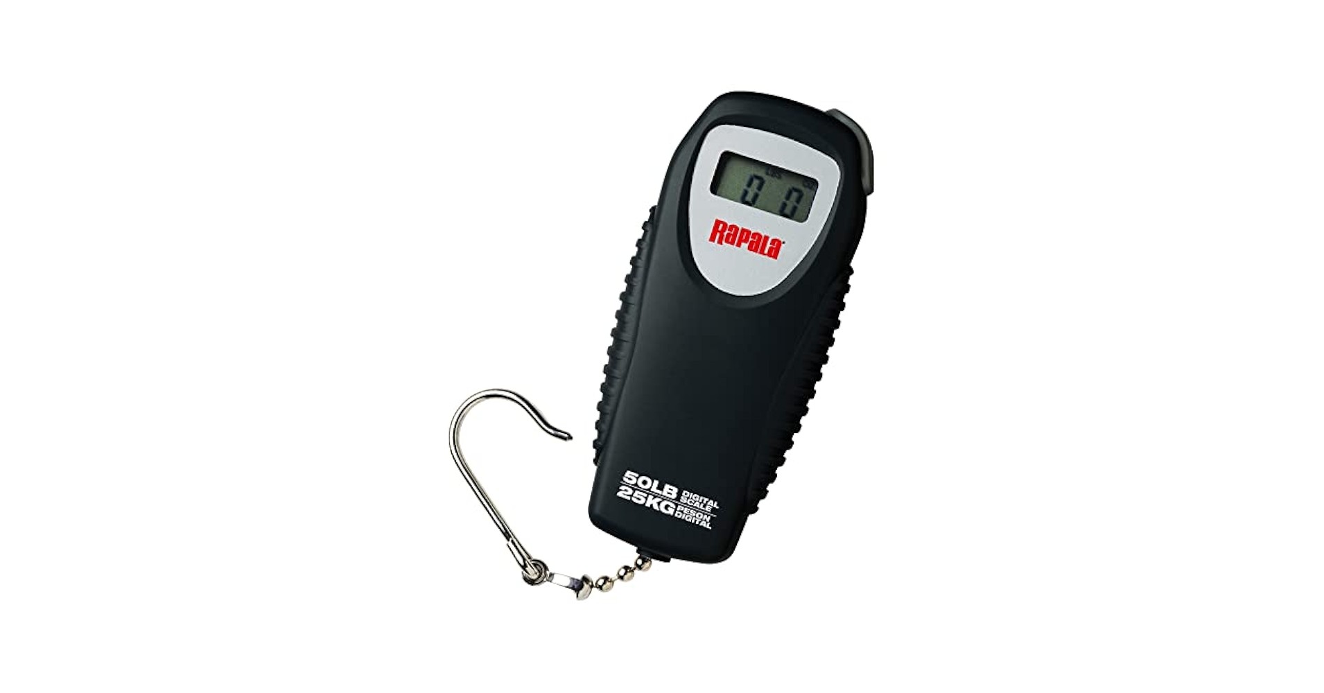 Rapala 50 lb Digital Fish Scale with Clip, Portable Catch Weight Scale