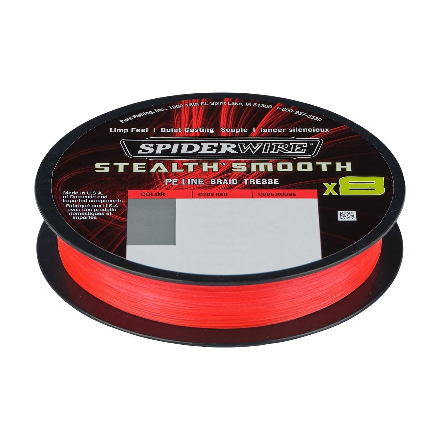 SpiderWire Stealth Smooth 8 Braid Fishing Line, 30 lb, 125 Yard Spool